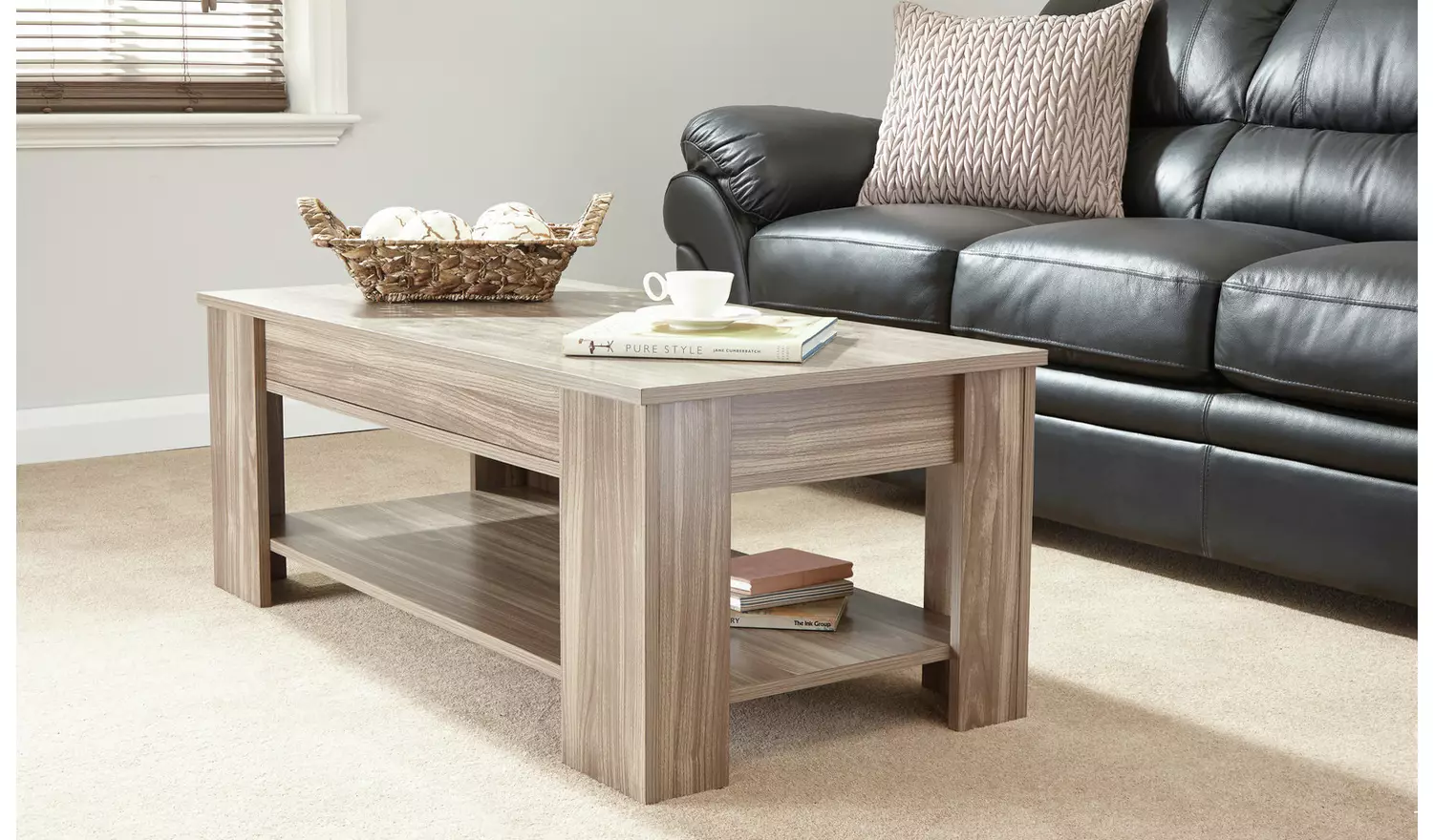 GFW Lift Up Coffee Table - Walnut