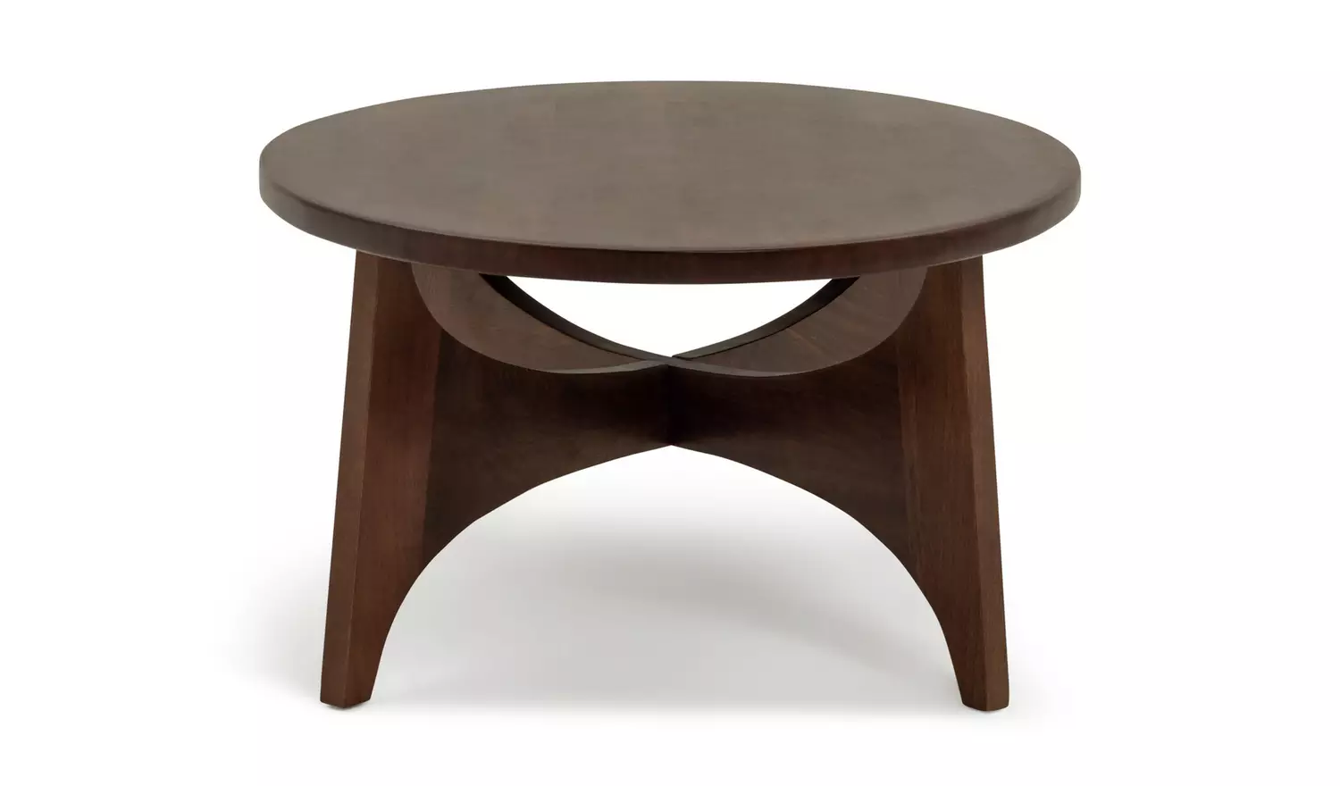 Habitat Mid Century Round Coffee Table - Brown