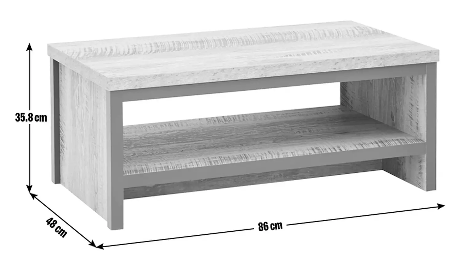 GFW Boston Coffee Table - Grey