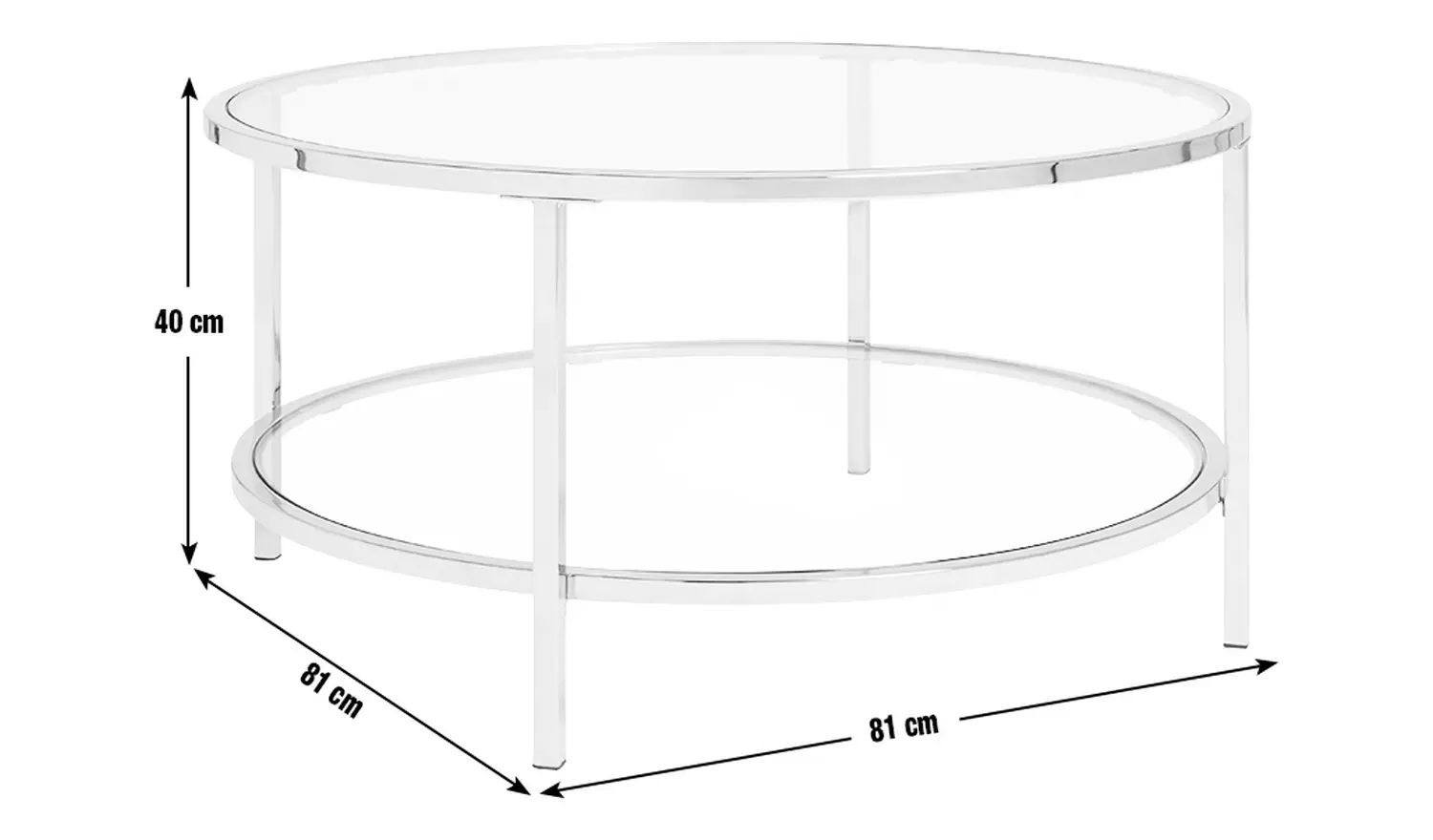 Argos Home Boutique Round Coffee Table - Black