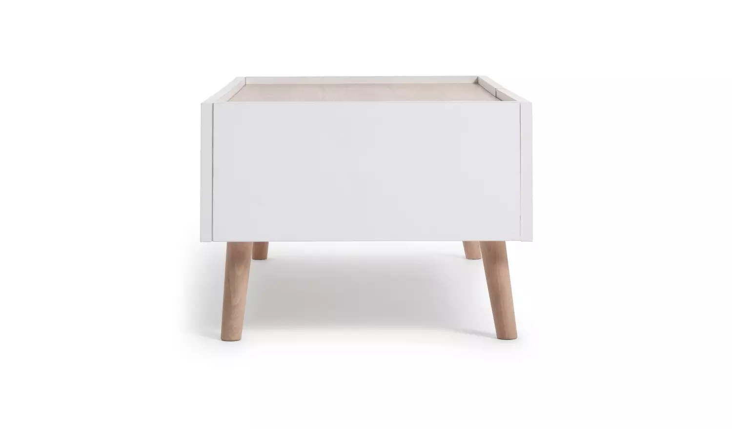 Habitat Skandi 2 Drawer Coffee Table - White Two Tone