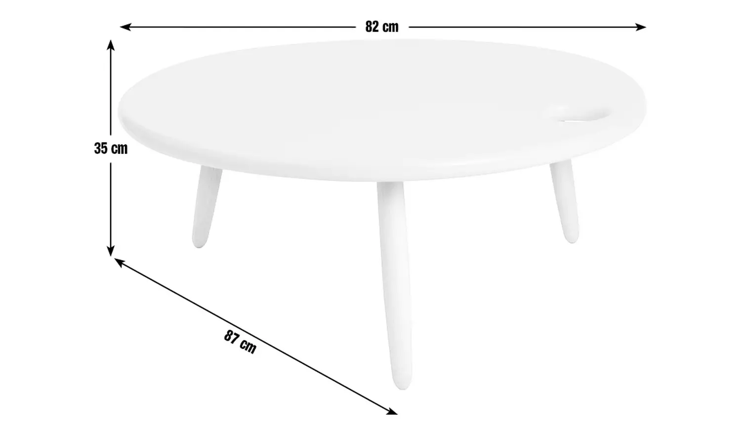Habitat 60 Yumemi Round Coffee Table by Felix Conran - Grey