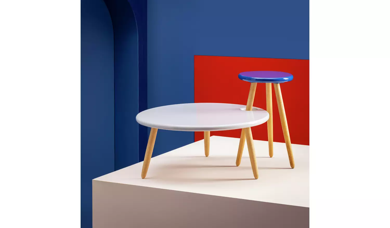 Habitat 60 Yumemi Round Coffee Table by Felix Conran - Grey