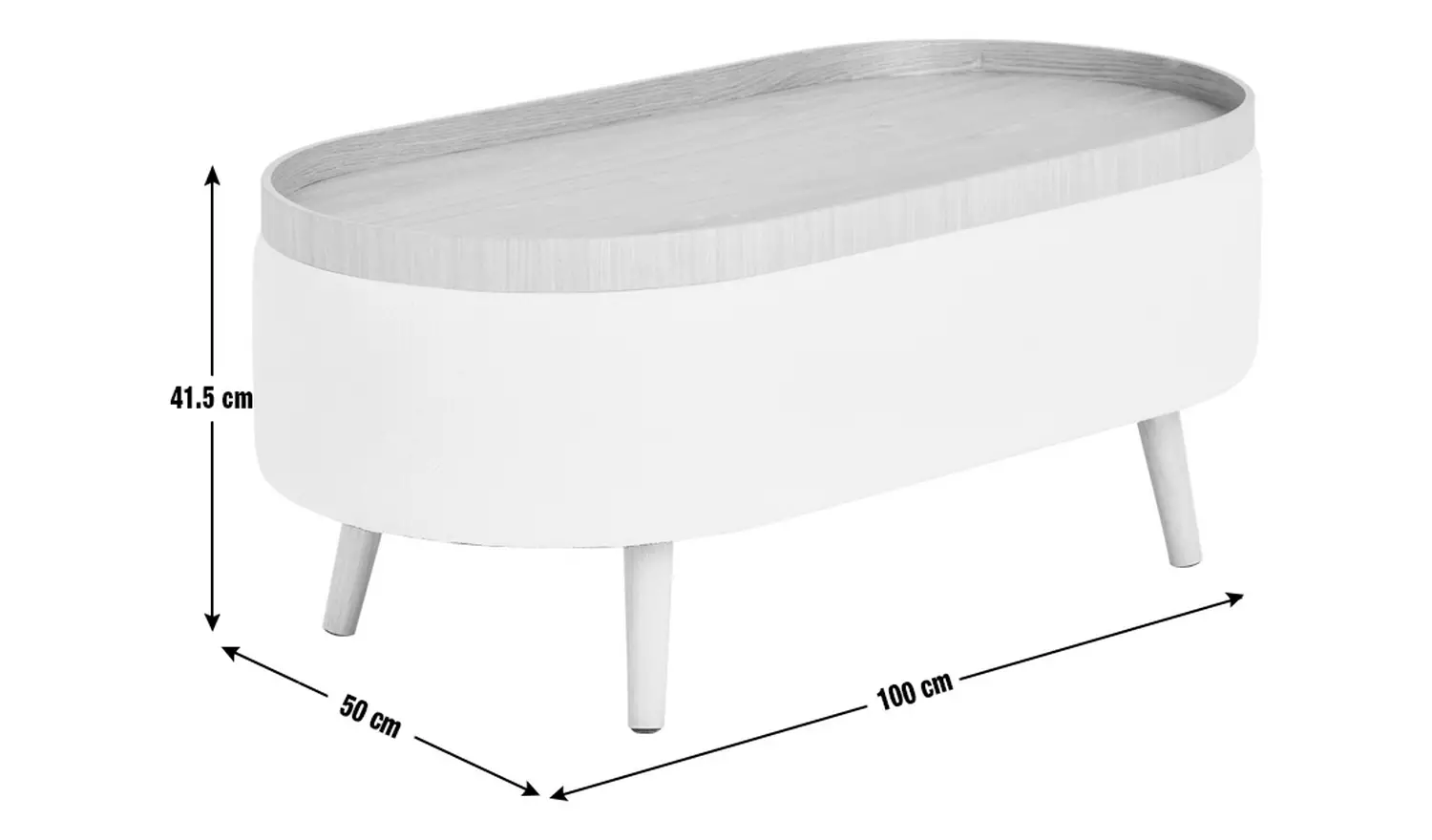 Habitat Ingo Coffee Table - Cream