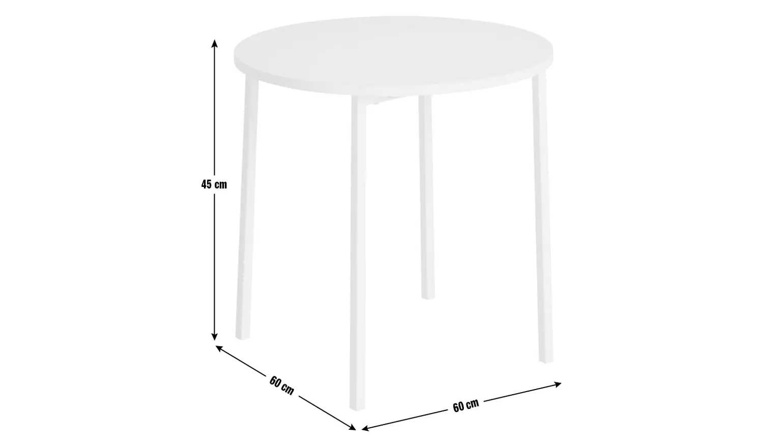 Argos Home Toby Round Coffee Table - White