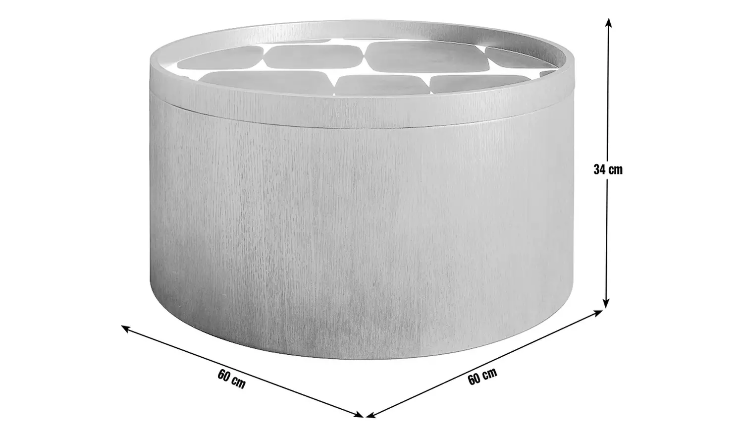 Habitat x Scion Esala Round Coffee Table - Walnut Stain