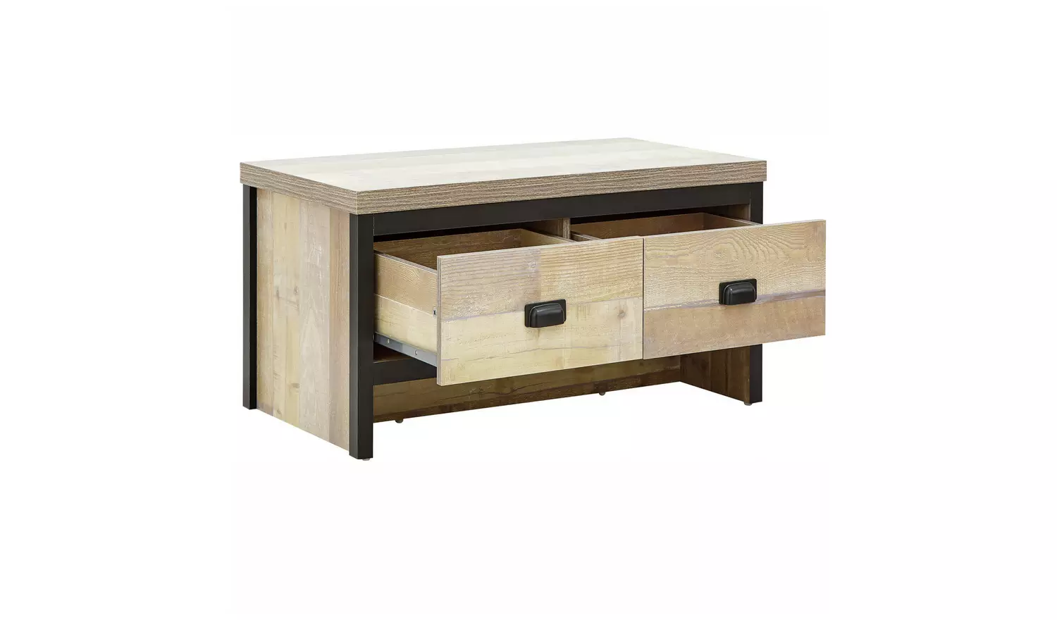 GFW Boston 2 Drawer Coffee Table - Natural