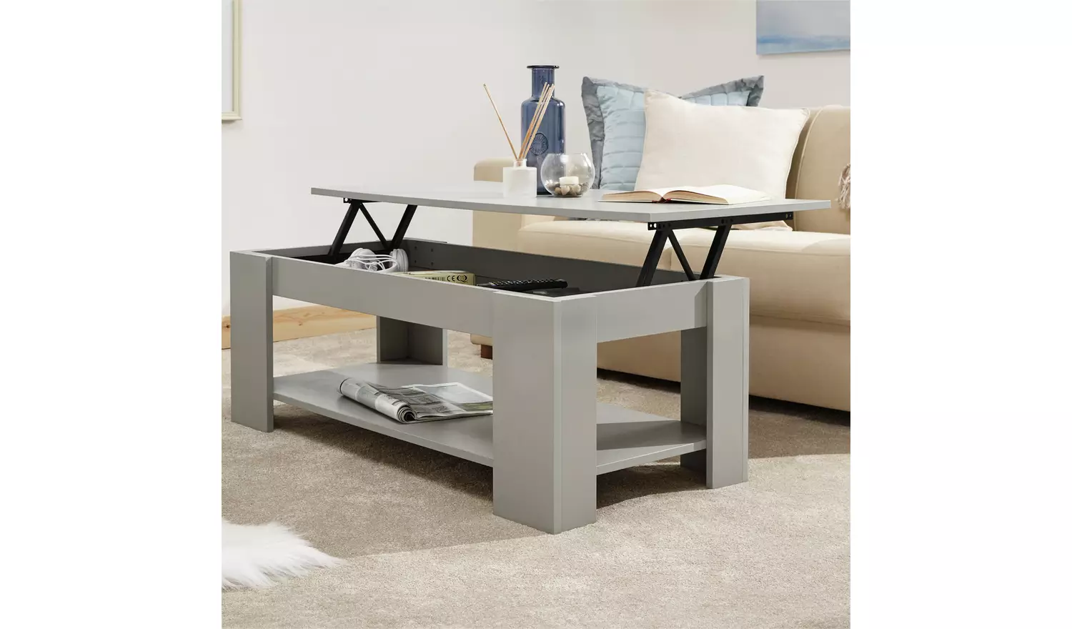 GFW Lifting Coffee Table - Grey