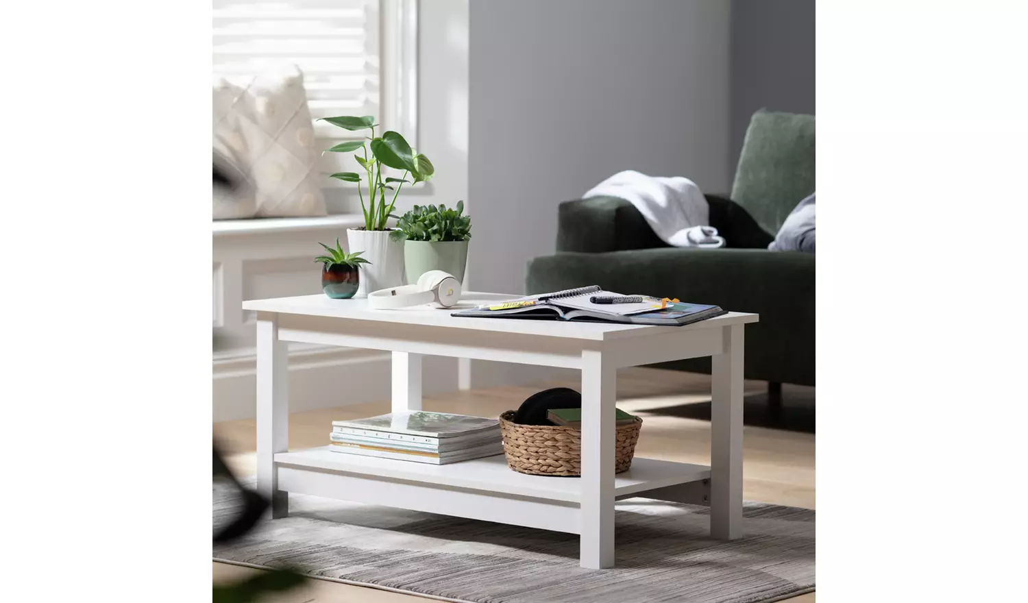 Argos Home Malibu Coffee Table - White