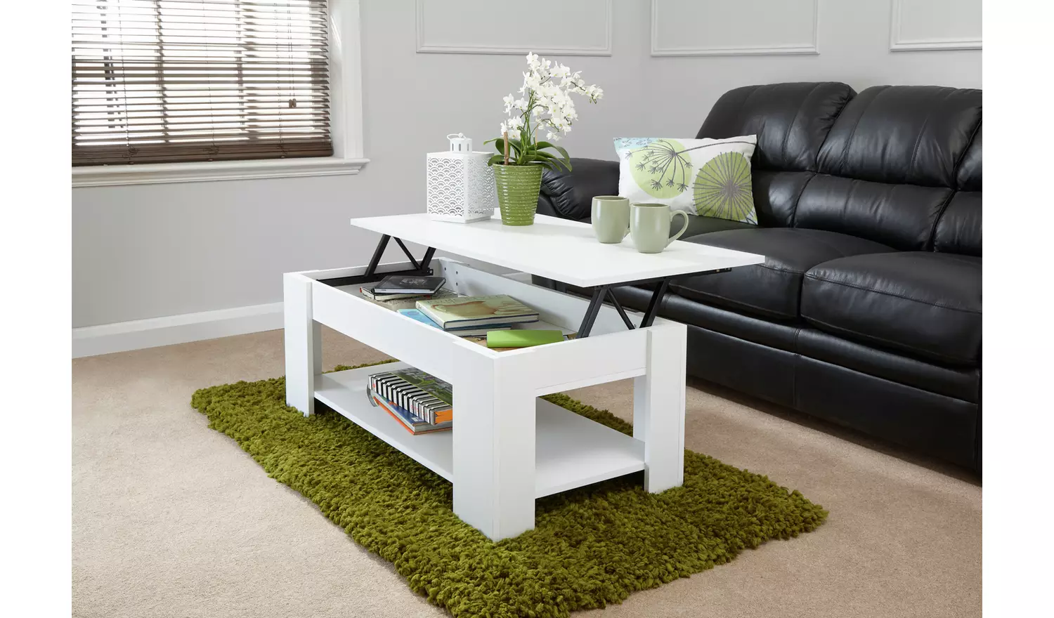 GFW Lifting Coffee Table - White