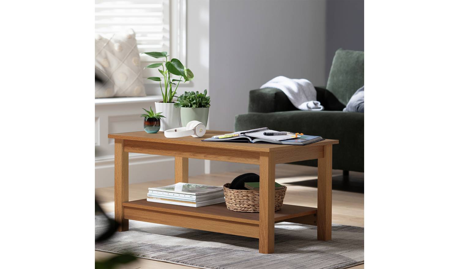 Argos Home Malibu Coffee Table - Natural