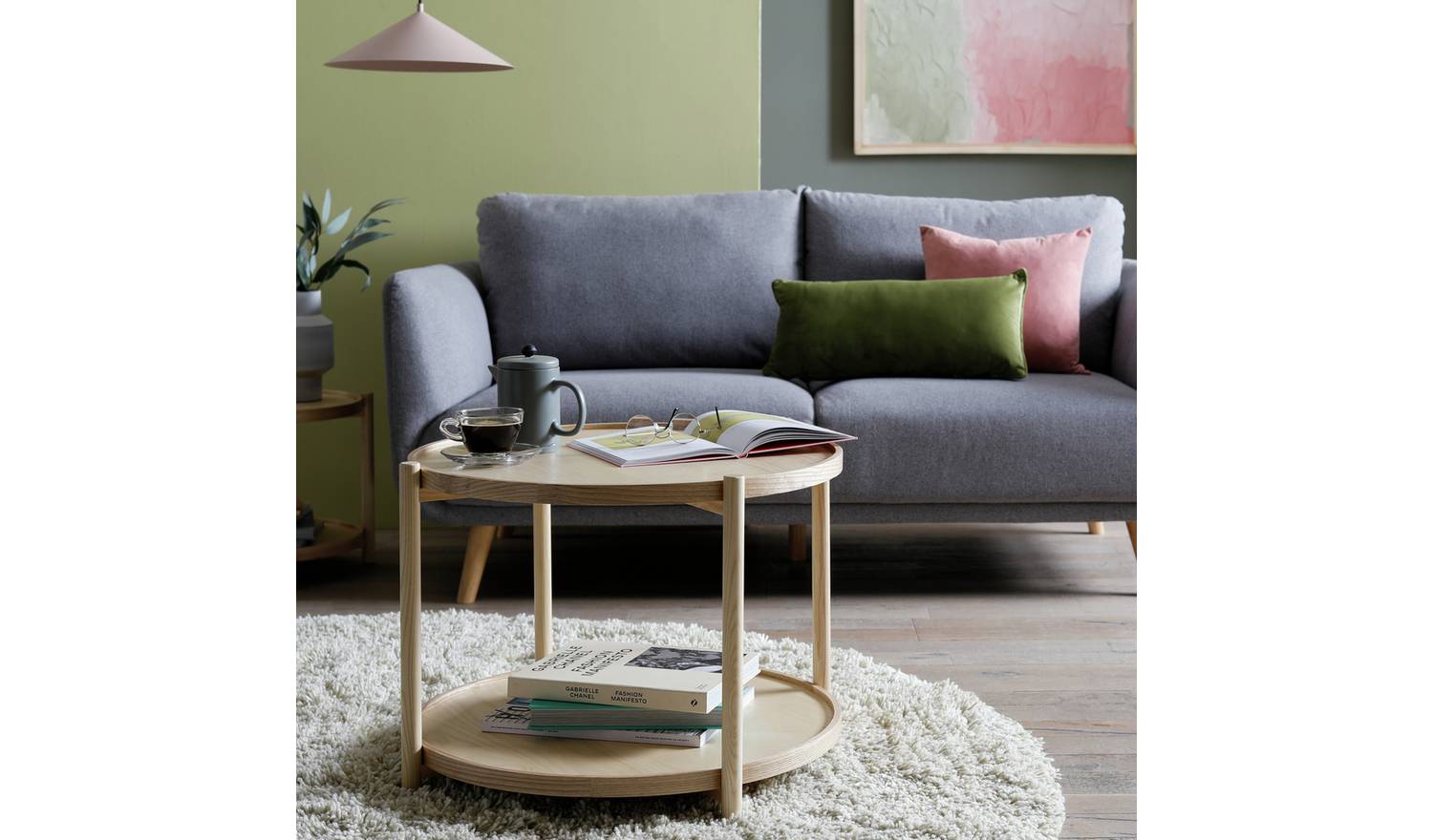 Habitat Selby Round Coffee Table - Natural
