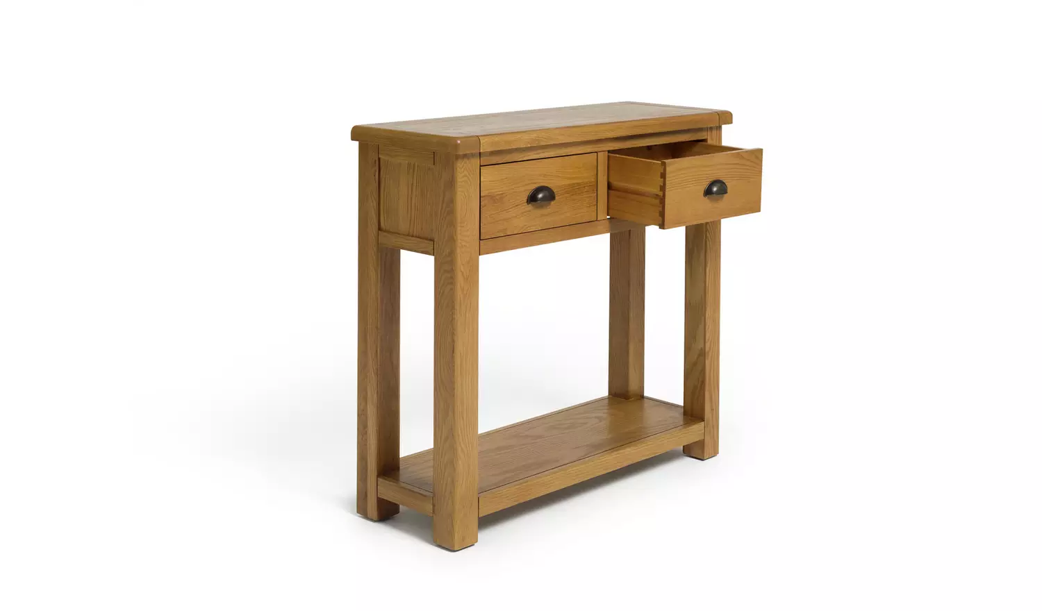Argos Home Kent 2 Drawer Oak Console Table - Natural