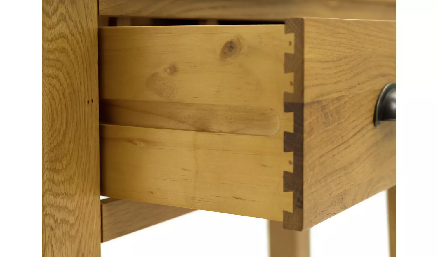 Argos Home Kent 2 Drawer Oak Console Table - Natural