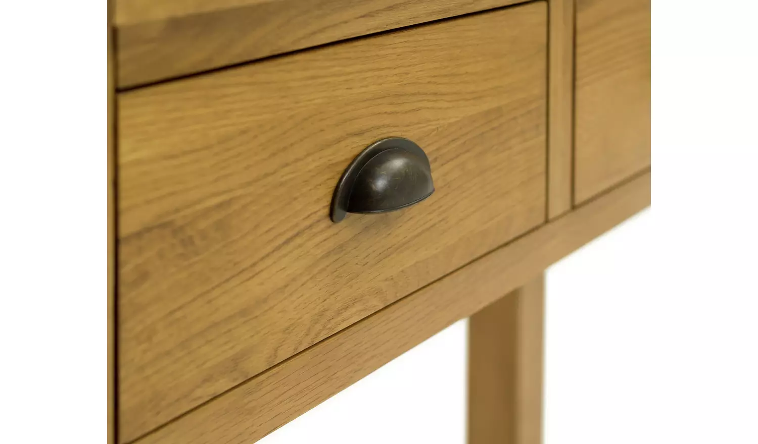 Argos Home Kent 2 Drawer Oak Console Table - Natural