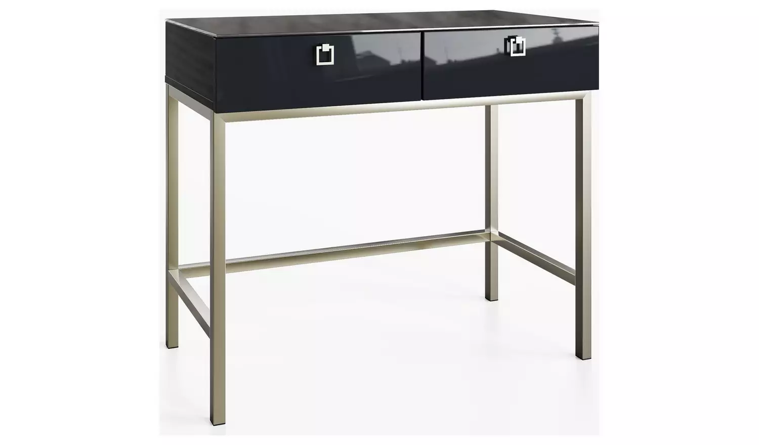Frank Olsen Lyra 2 Drawer Console Table - Midnight Black