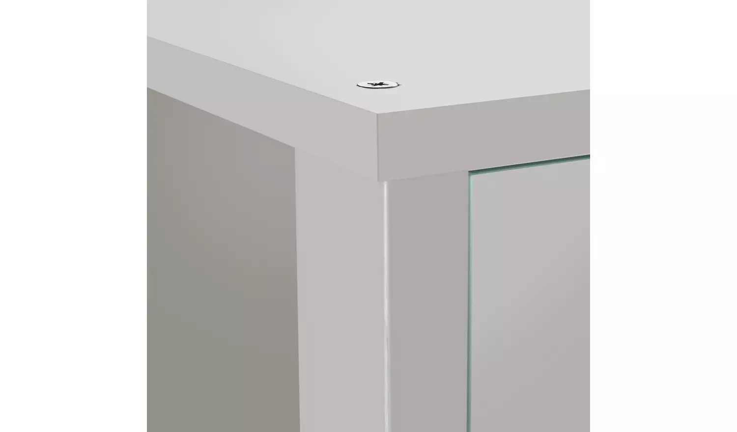 Argos Home 7 Shelf Glass Display Cabinet - Silver