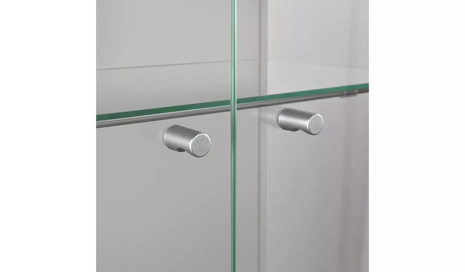 Argos Home 7 Shelf Glass Display Cabinet - Silver