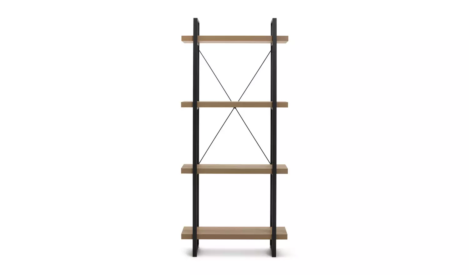 Argos Home Loft Living Tall Steel Bookcase - Oak