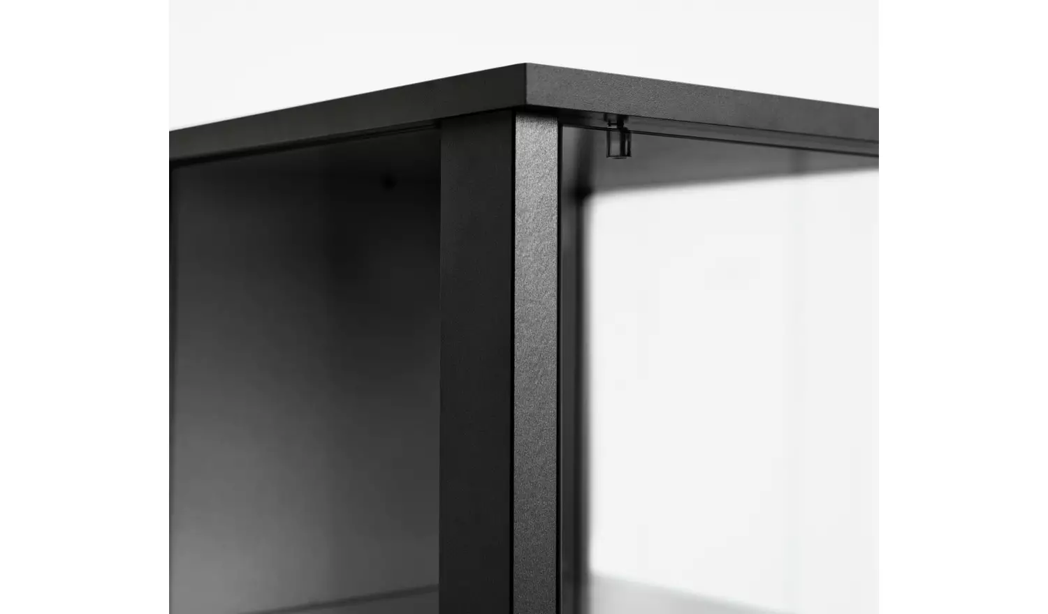 Argos Home 7 Shelf Glass Narrow Display Cabinet - Black