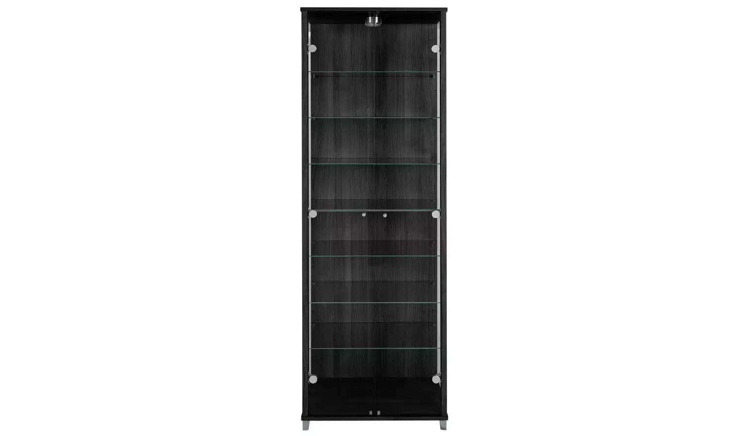 Argos Home 7 Shelf Glass Display Cabinet - Black