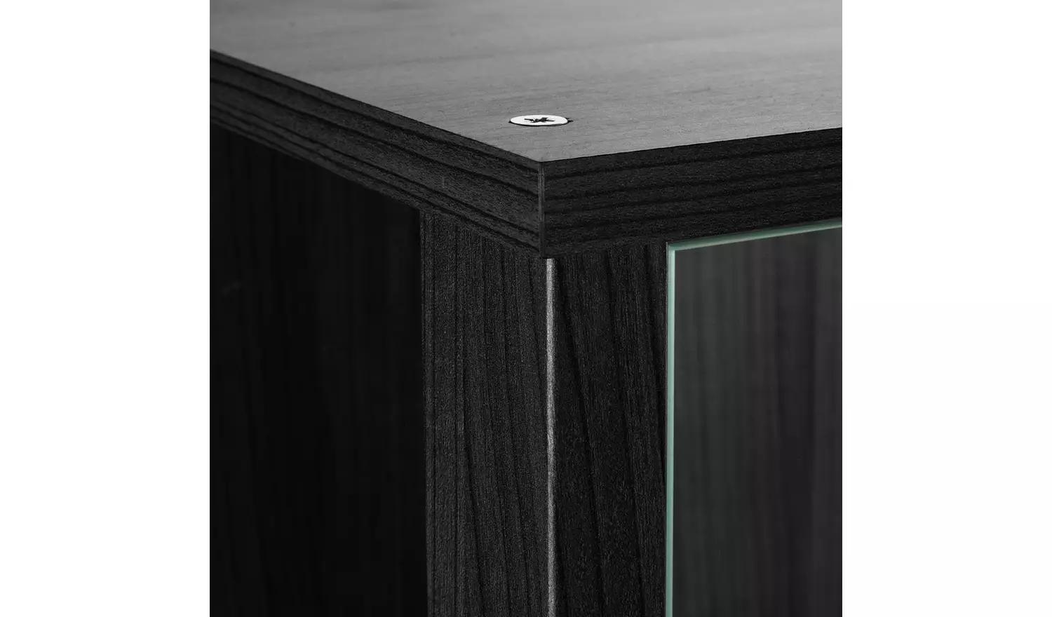 Argos Home 7 Shelf Glass Display Cabinet - Black