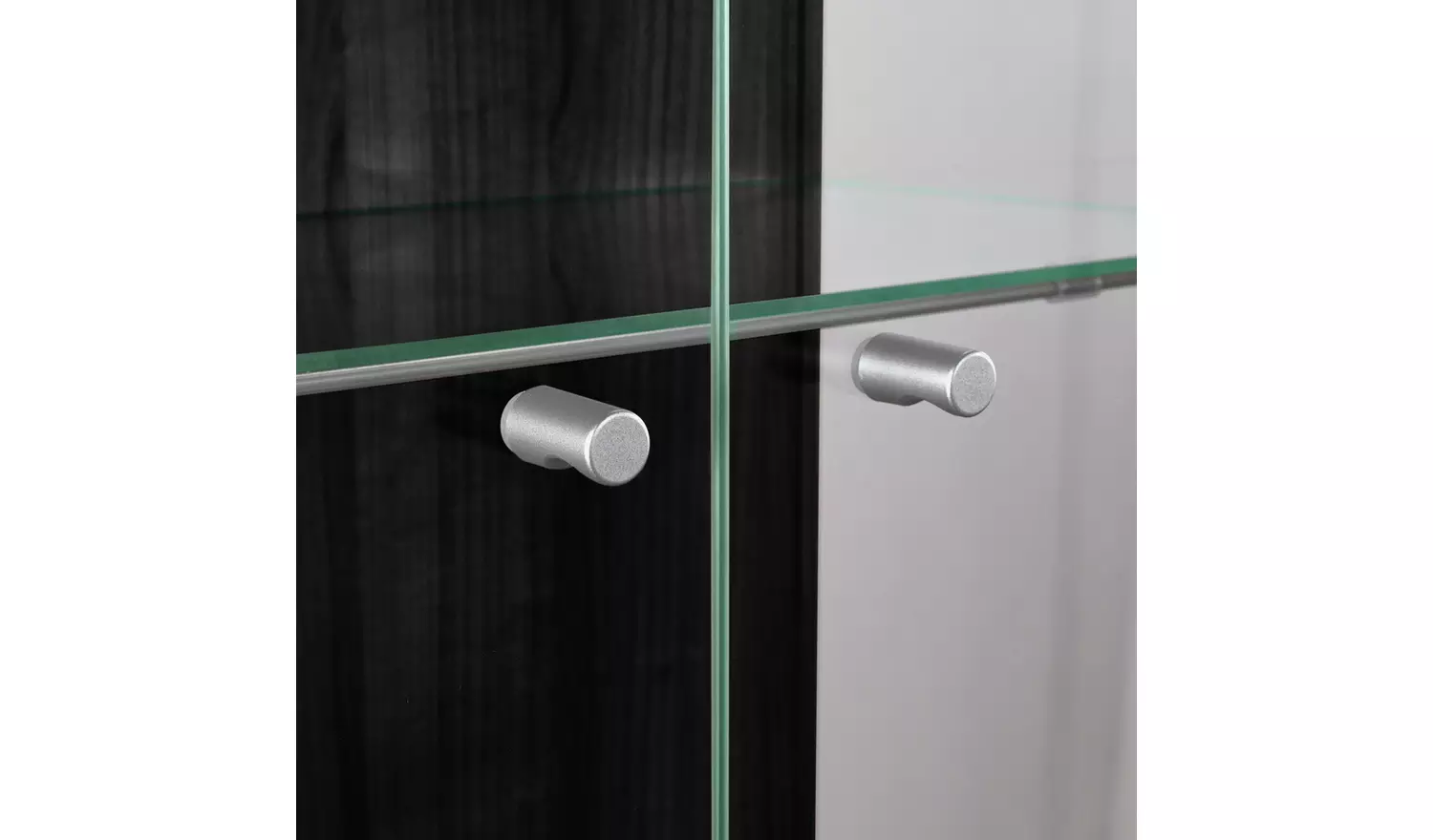 Argos Home 7 Shelf Glass Display Cabinet - Black