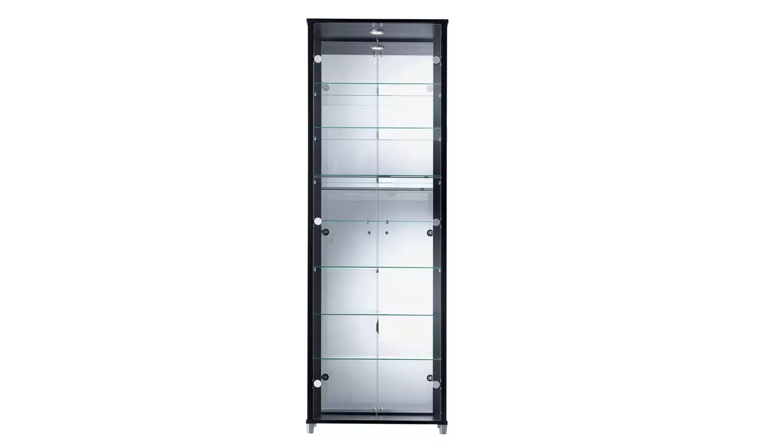 Argos Home 7 Shelf Glass Wide Display Cabinet - Black