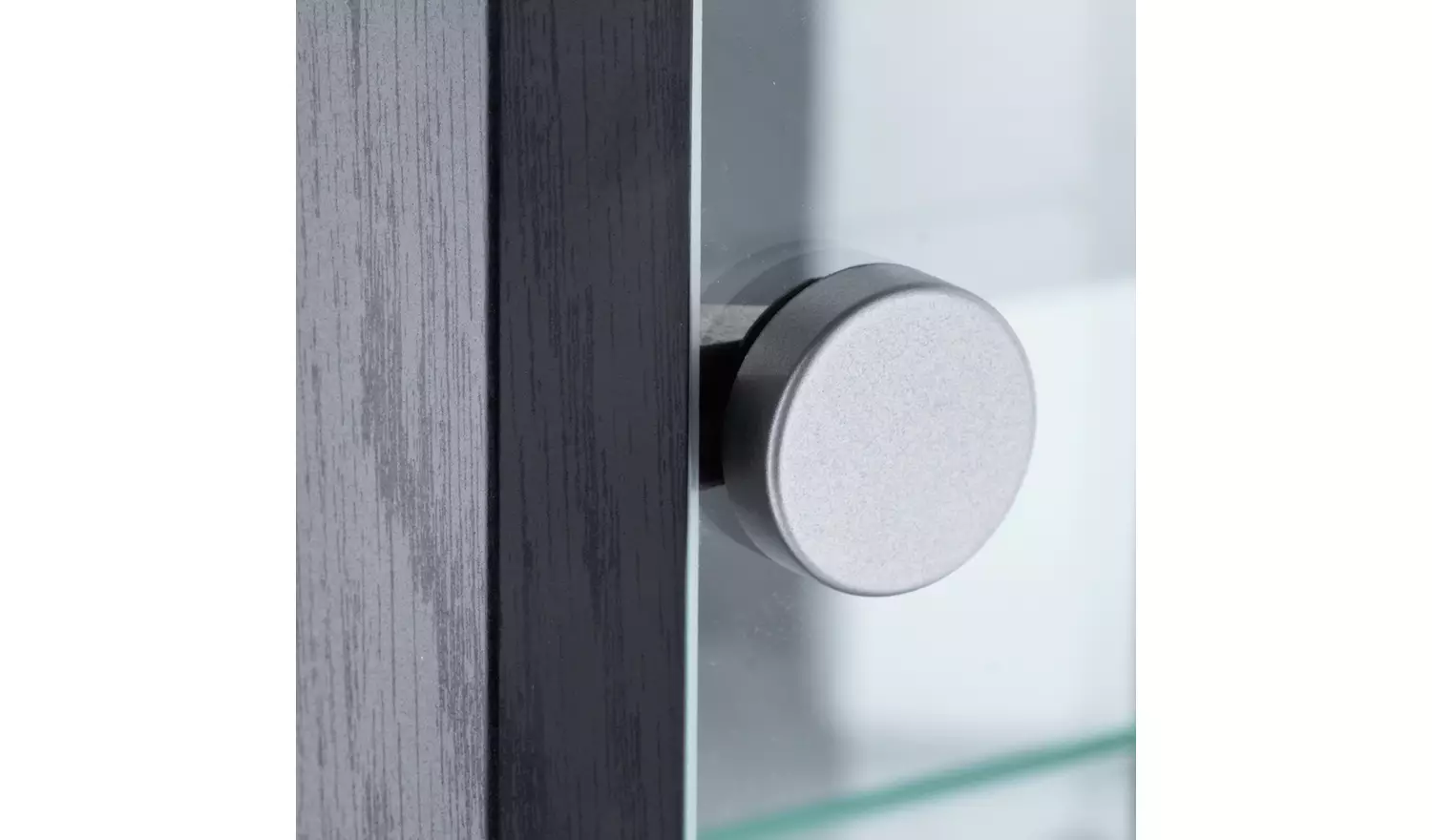 Argos Home 7 Shelf Glass Wide Display Cabinet - Black