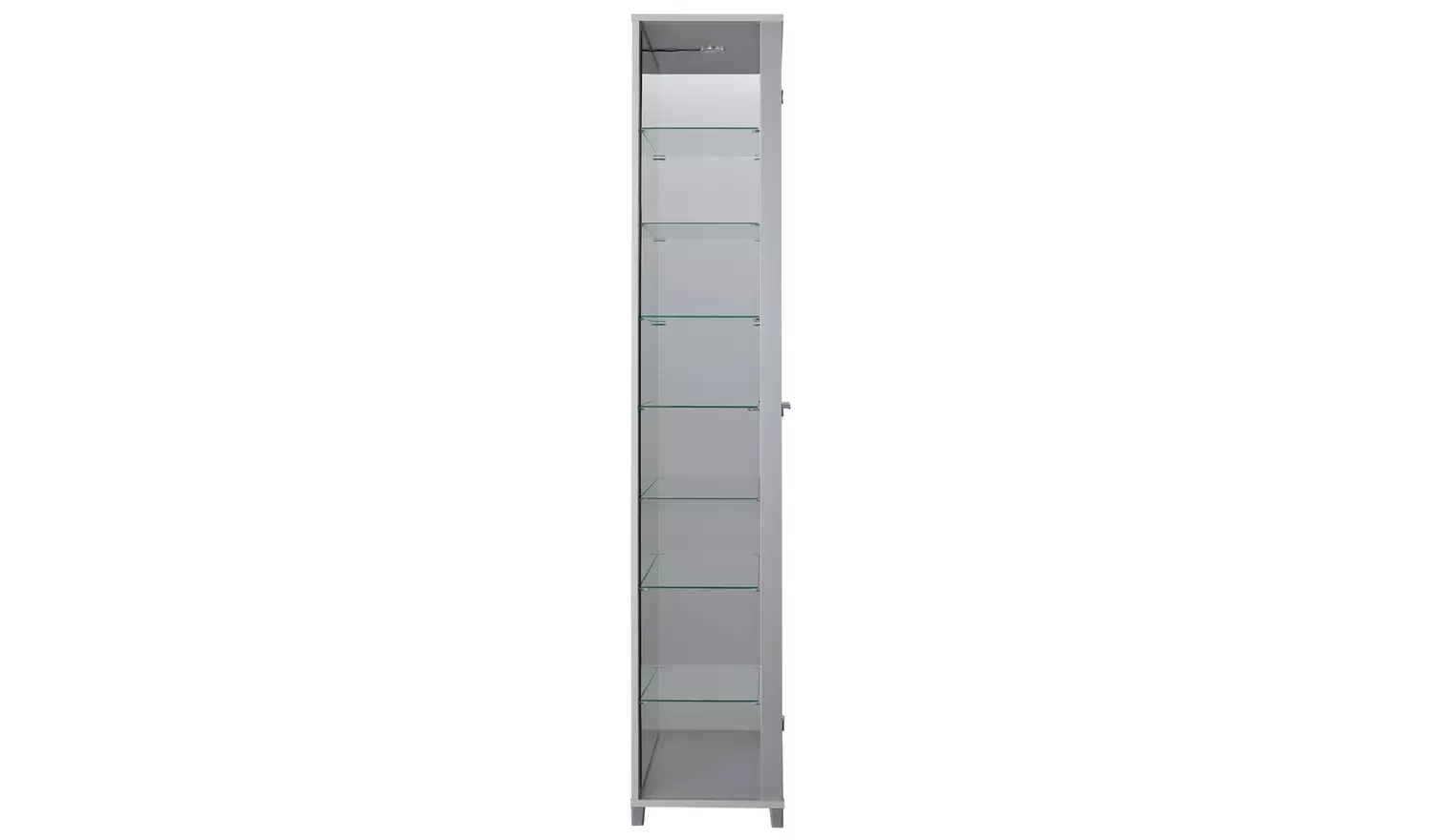 Argos Home 7 Shelf Glass Wide Display Cabinet - Silver