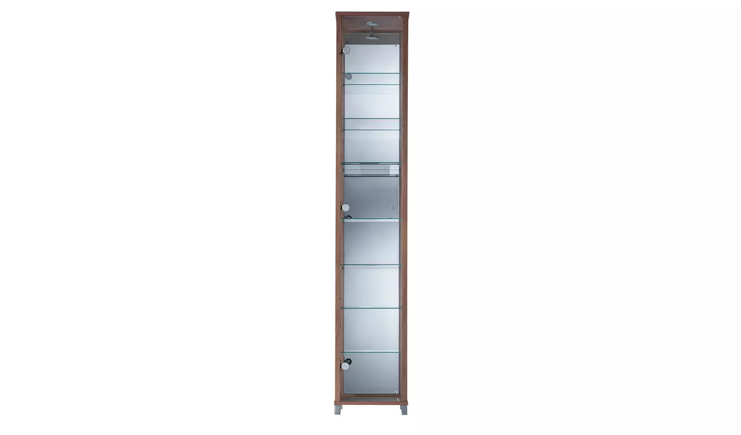 Argos Home 7 Shelf Glass Tall Display Cabinet - Oak