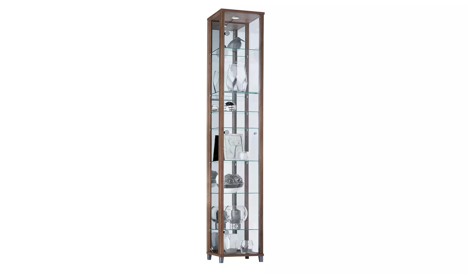 Argos Home 7 Shelf Glass Tall Display Cabinet - Oak