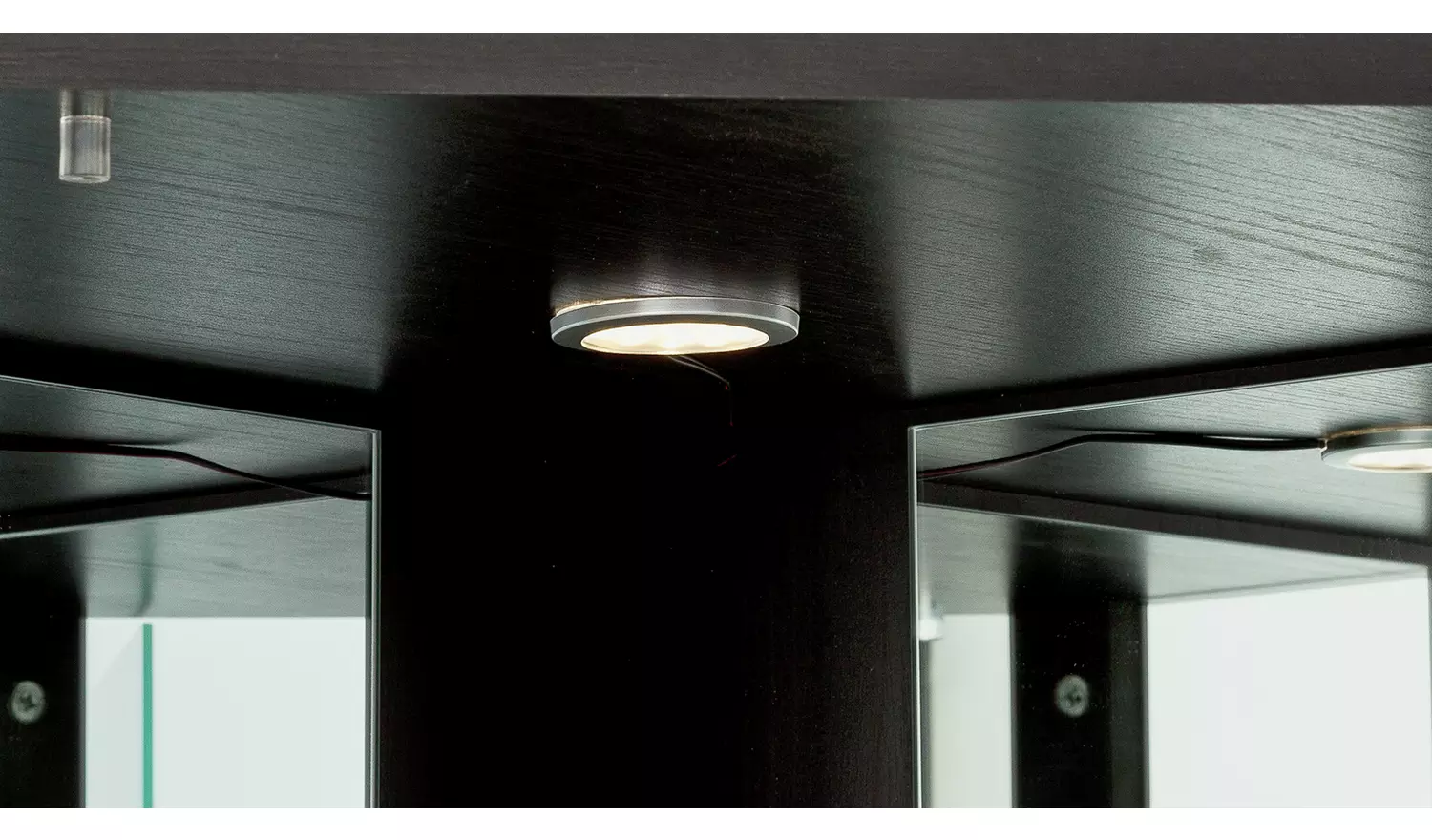 Argos Home 7 Shelf Glass Corner Display Cabinet - Black