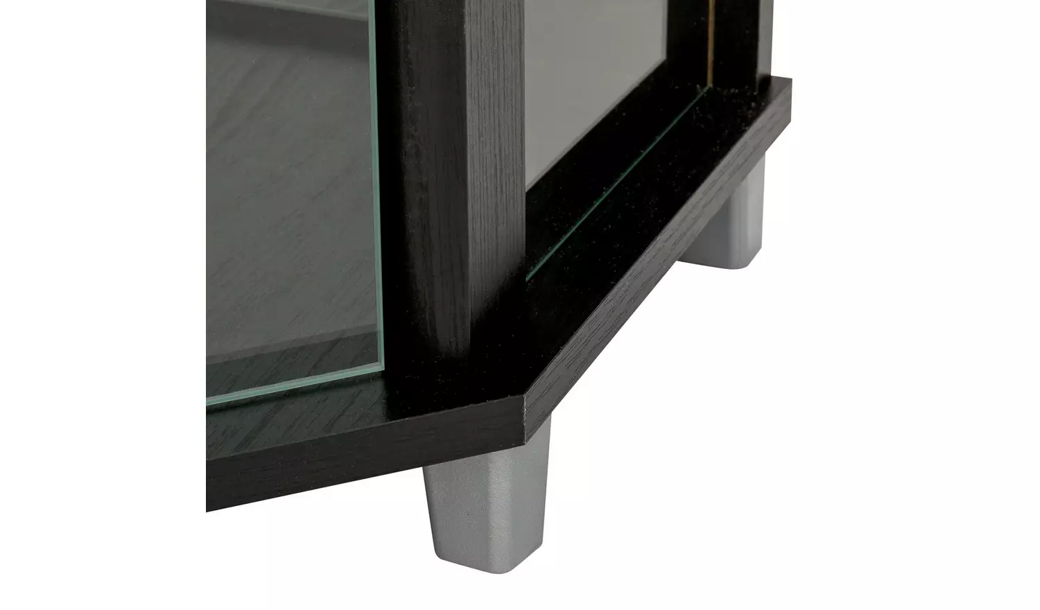 Argos Home 7 Shelf Glass Corner Display Cabinet - Black
