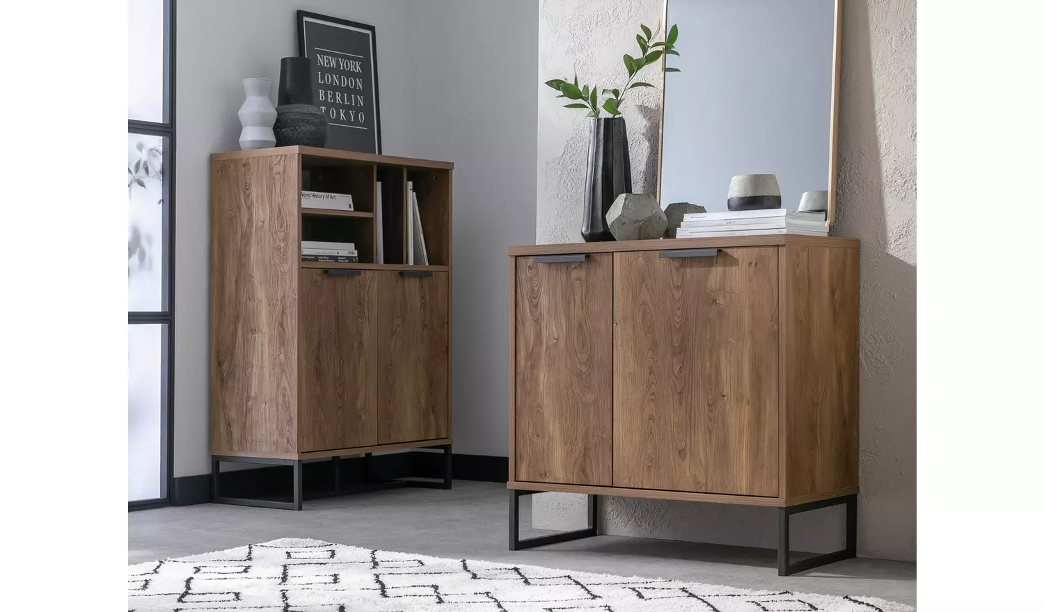 Habitat Nomad 2 Door Cabinet - Natural