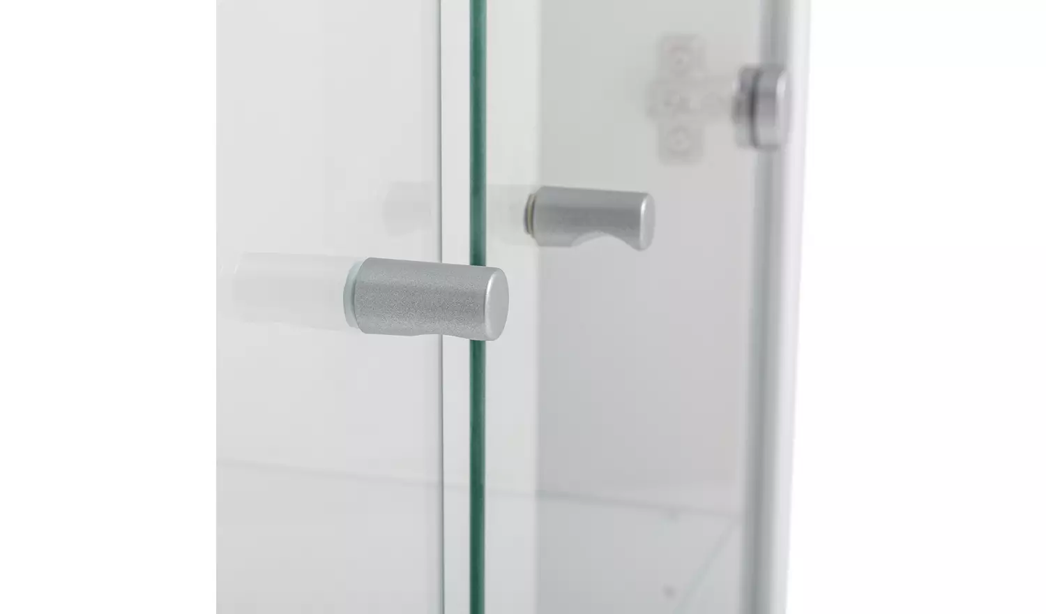 Argos Home Stella 2 Door Glass Display Cabinet - White Gloss