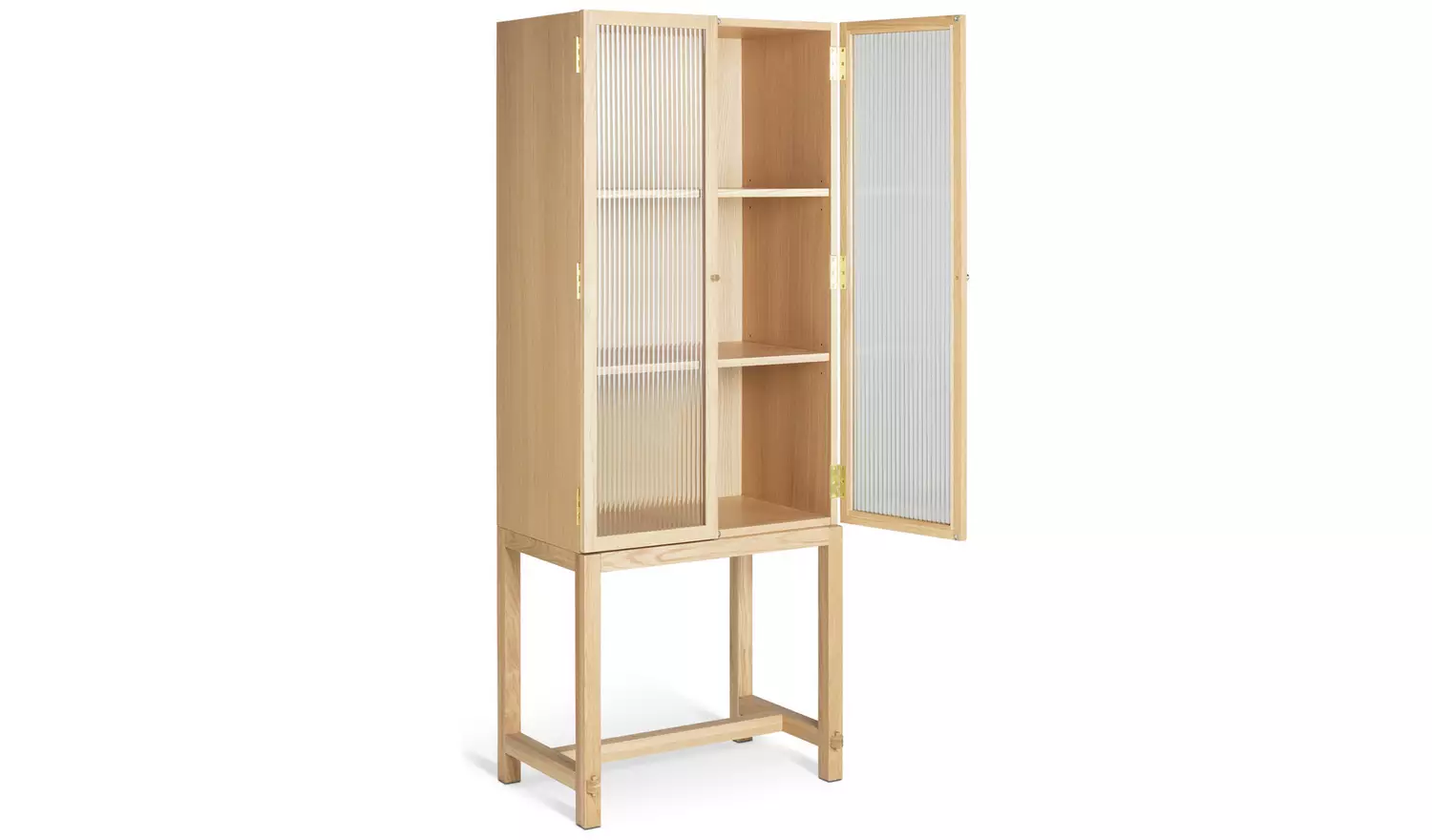 Habitat x Morris & Co. Canterbury Oak Veneer Display Cabinet