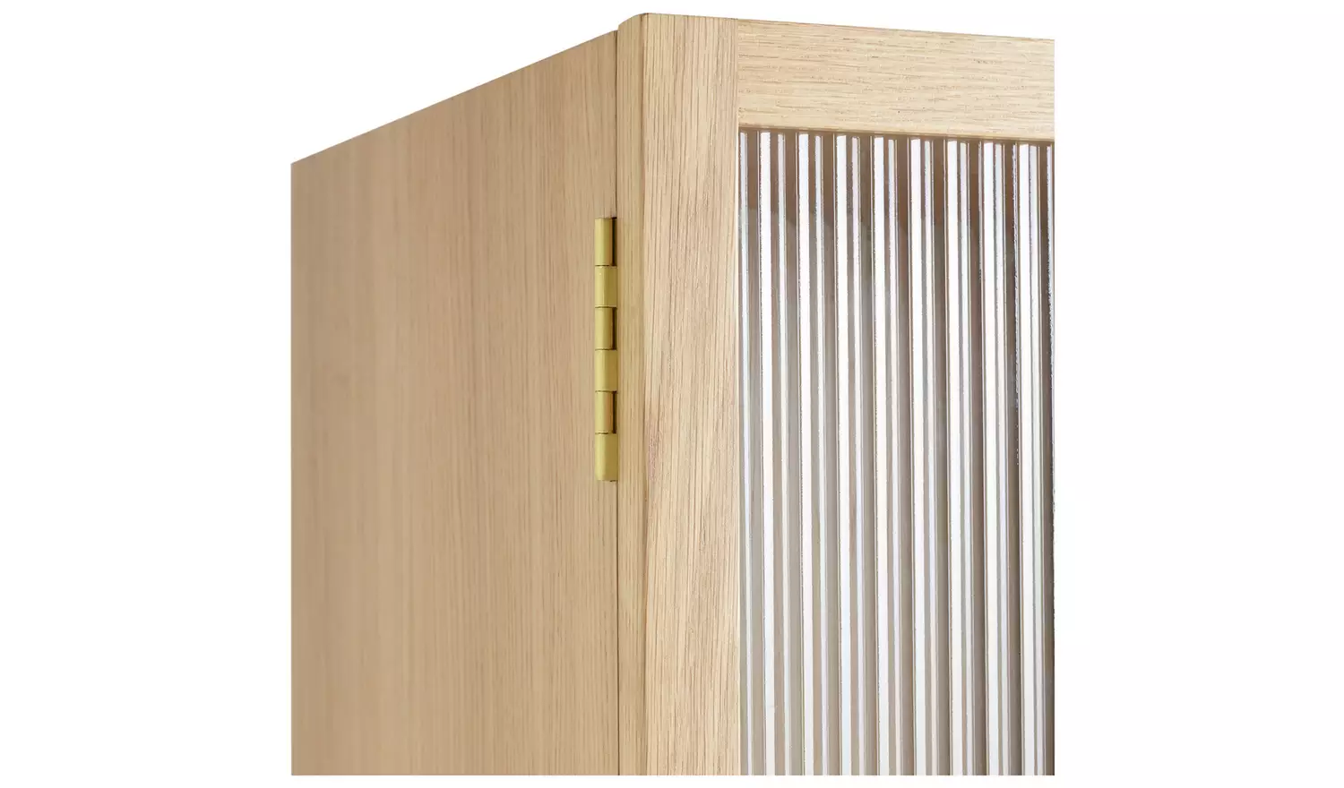 Habitat x Morris & Co. Canterbury Oak Veneer Display Cabinet