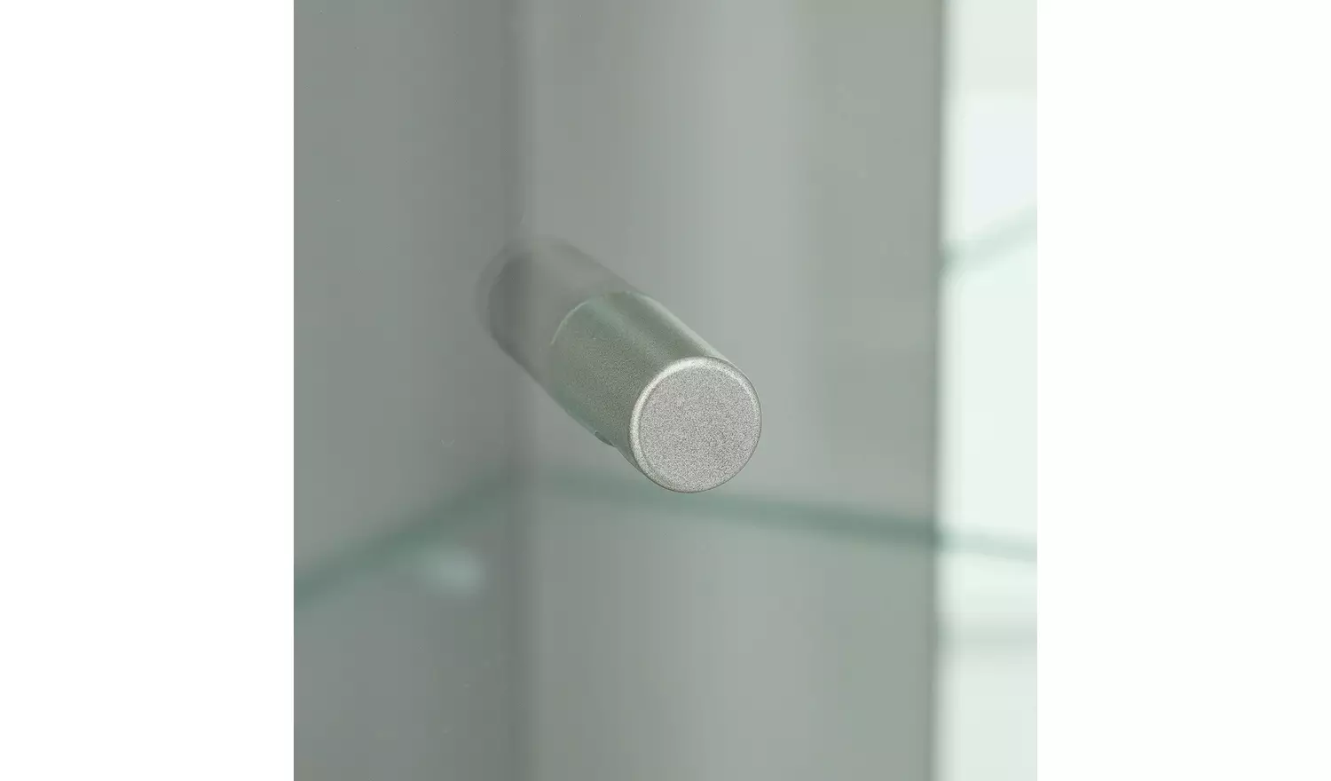 Argos Home 1 Glass Dr Corner Display Cabinet - Silver Effect