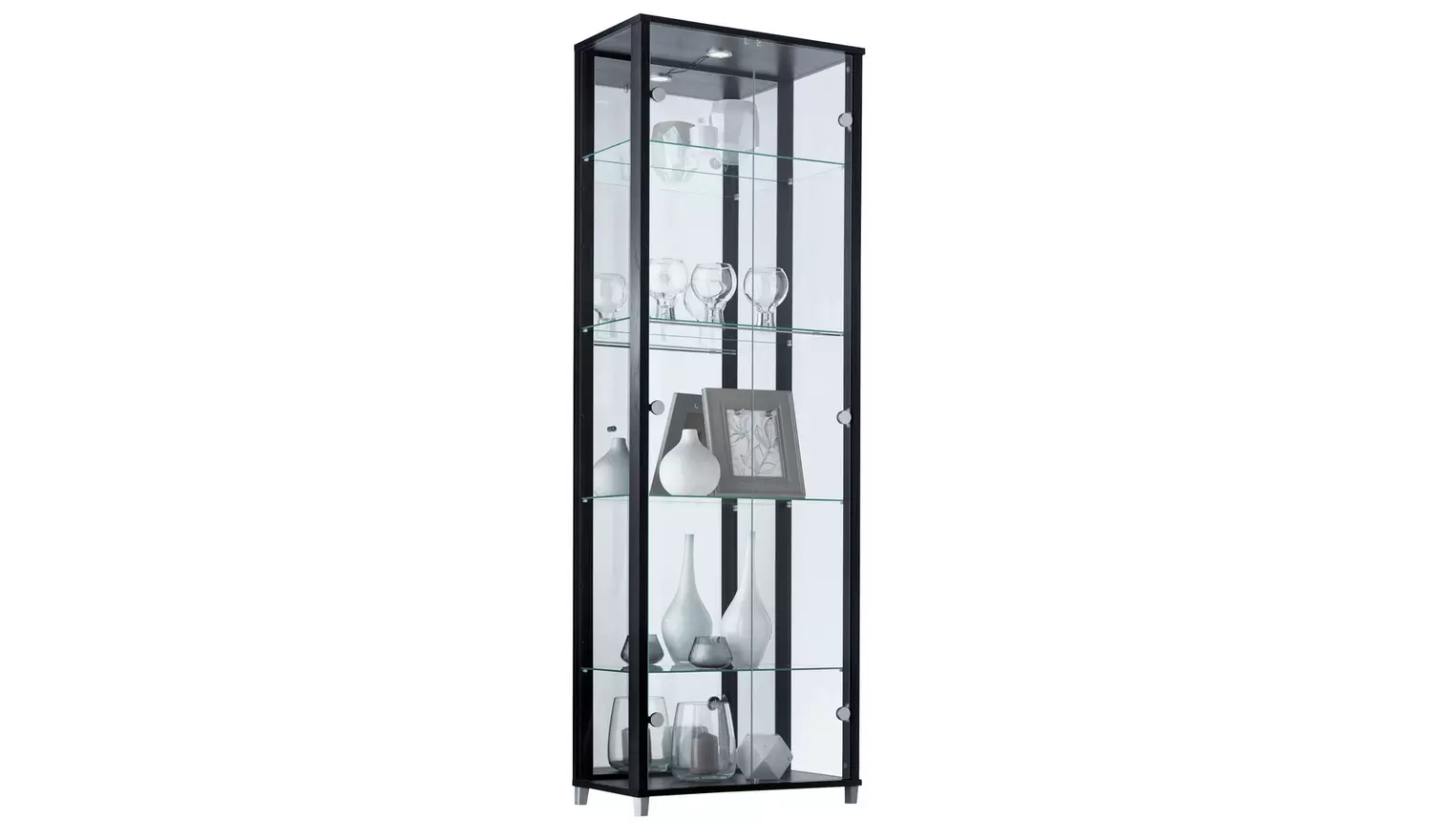 Argos Home 2 Door Glass Display Cabinet - Black
