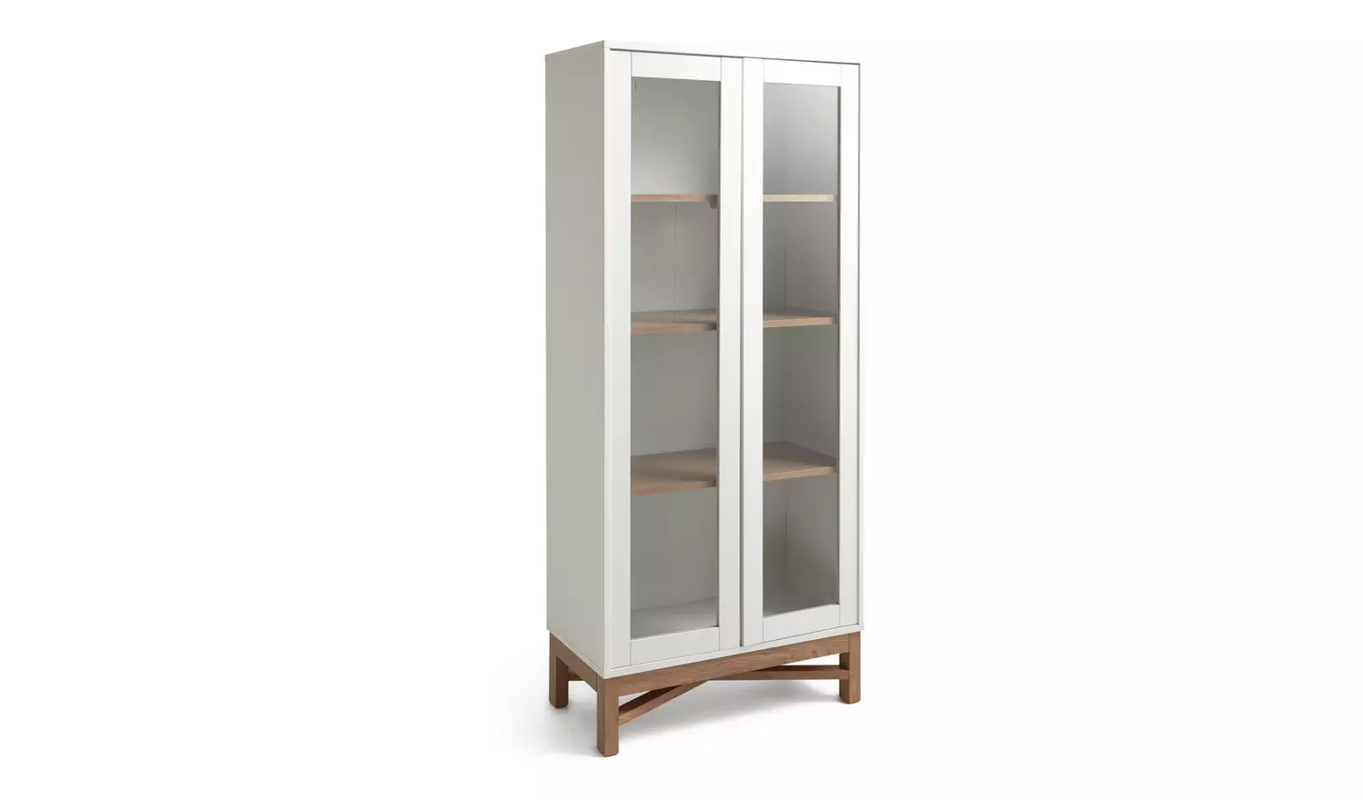 Habitat Zander Display Unit - White & Oak Effect