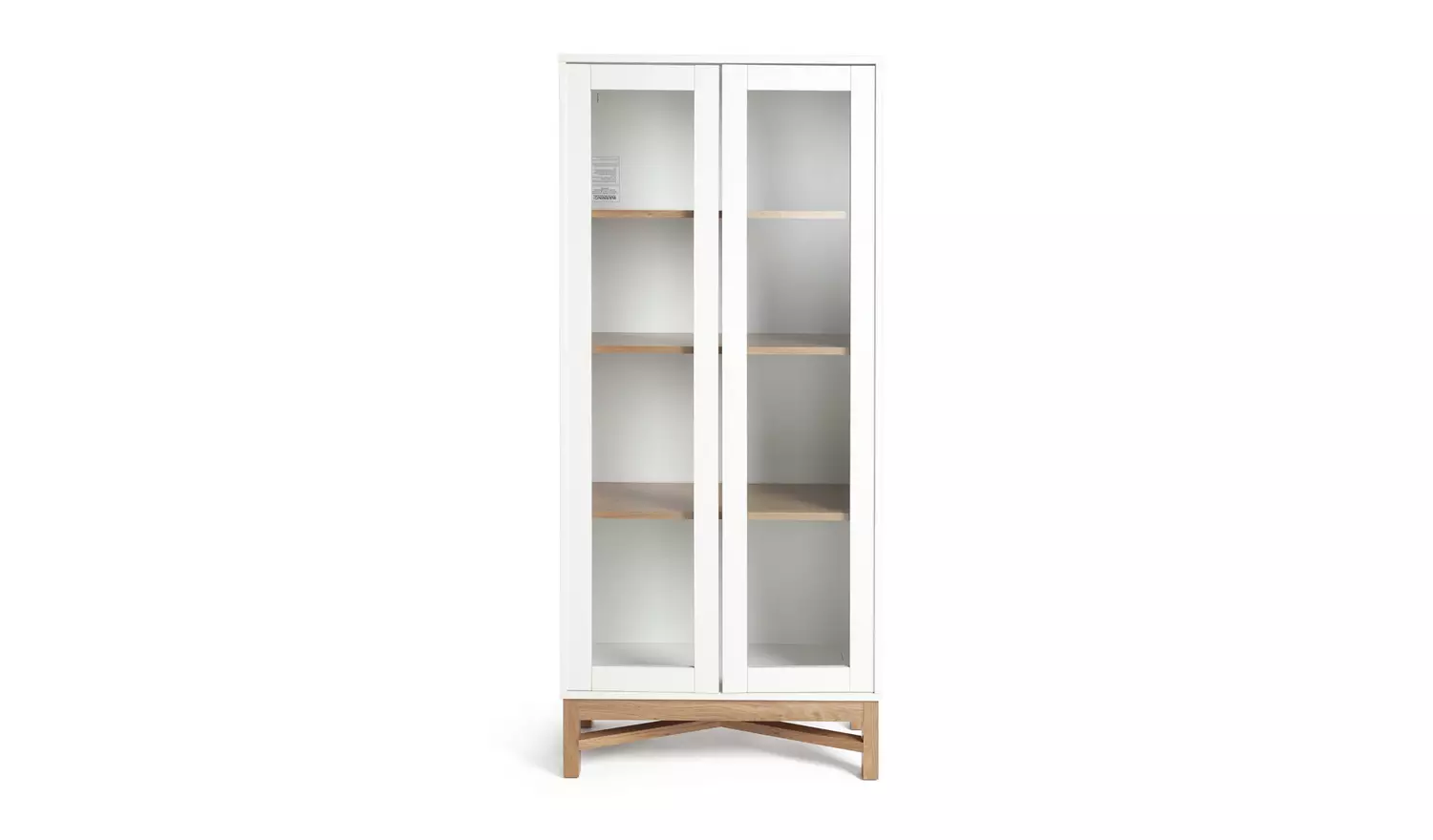 Habitat Zander Display Unit - White & Oak Effect