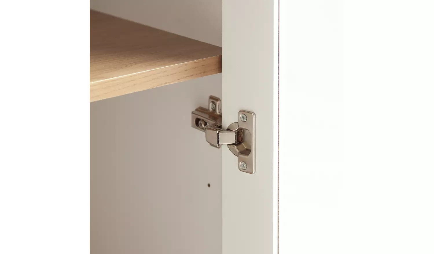 Habitat Zander Display Unit - White & Oak Effect