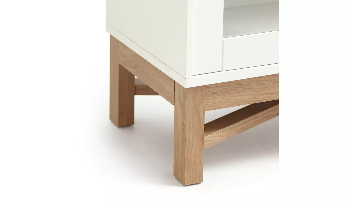 Habitat Zander Display Unit - White & Oak Effect