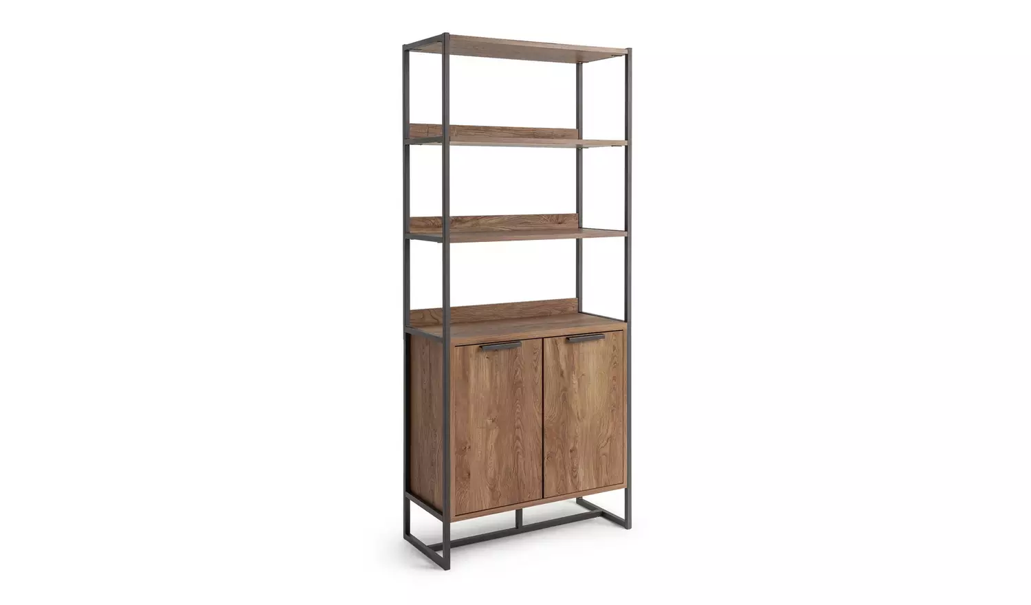 Habitat Nomad 2 Door Display Cabinet - Oak