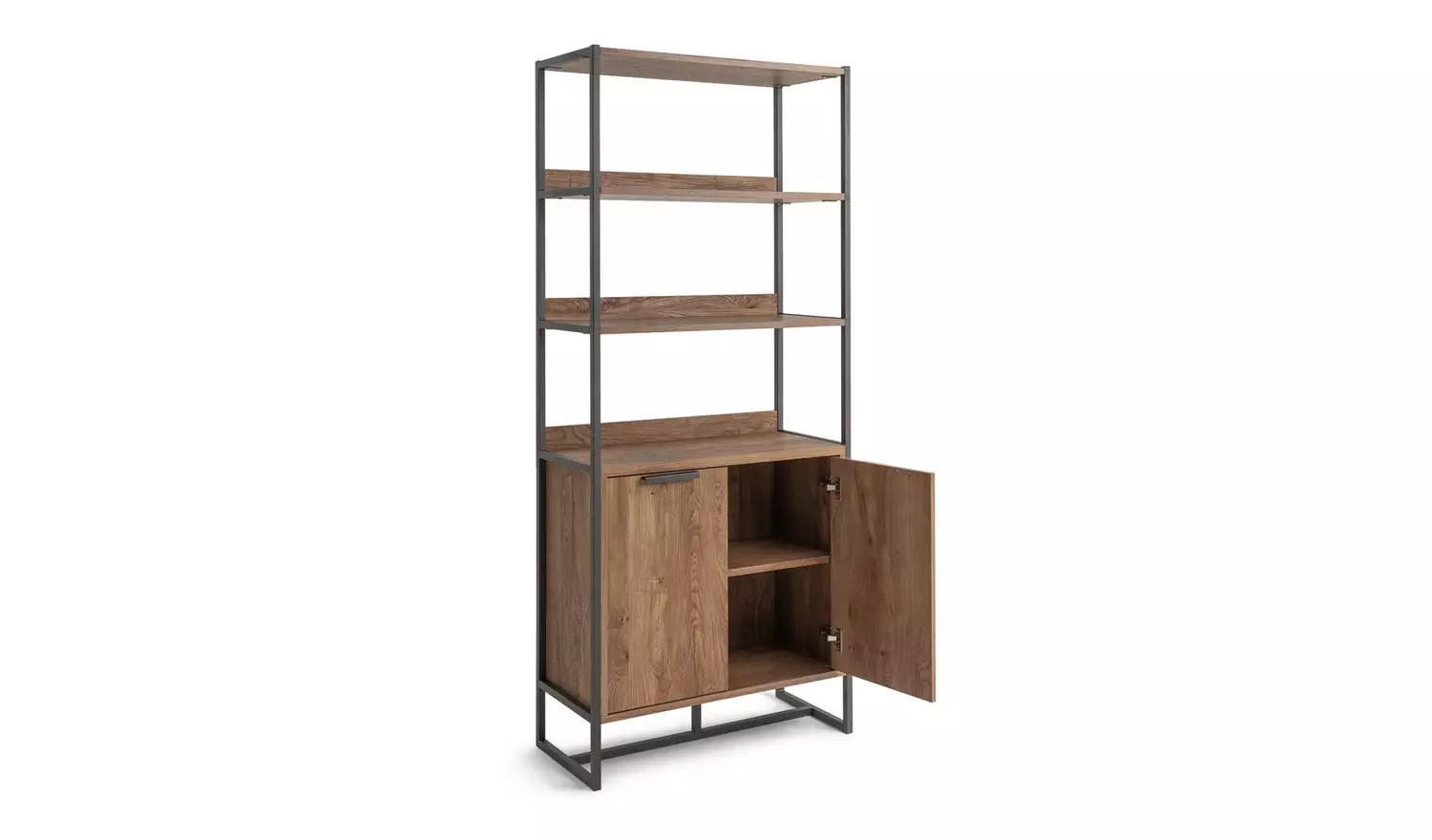 Habitat Nomad 2 Door Display Cabinet - Oak
