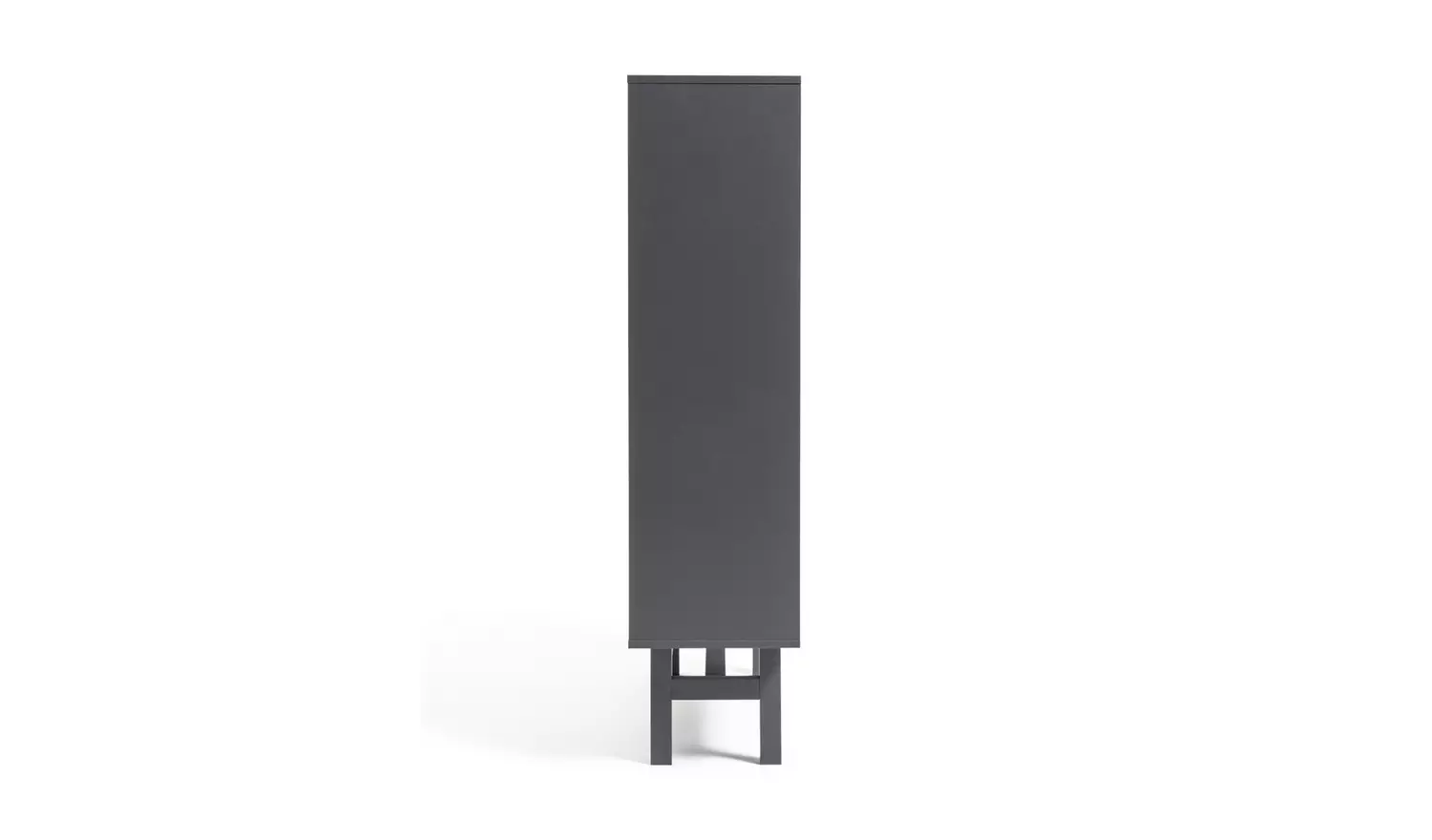 Habitat Jadon 2 Door Glass Display Cabinet - Dark Grey