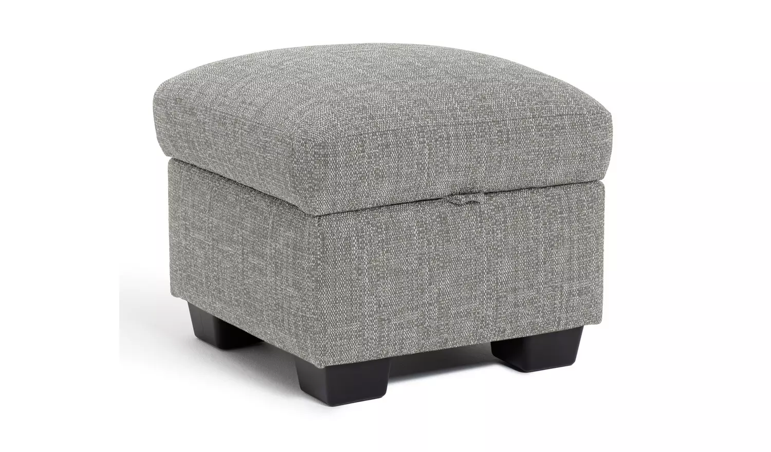 Argos Home Lisbon Fabric Footstool - Grey