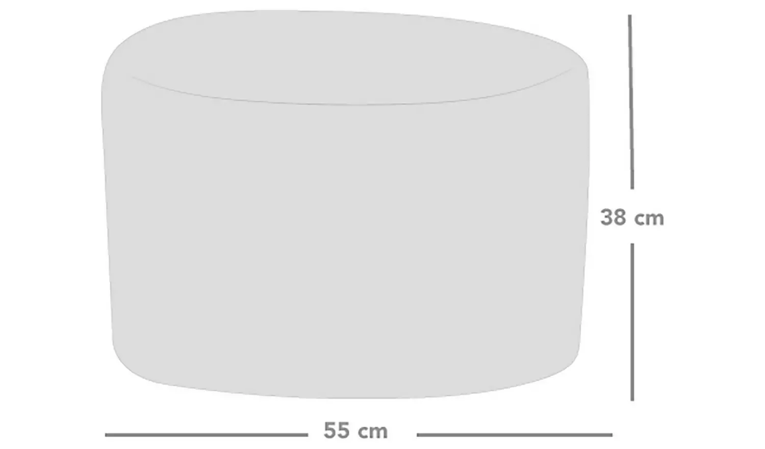 rucomfy Velvet Pouffe - Pink