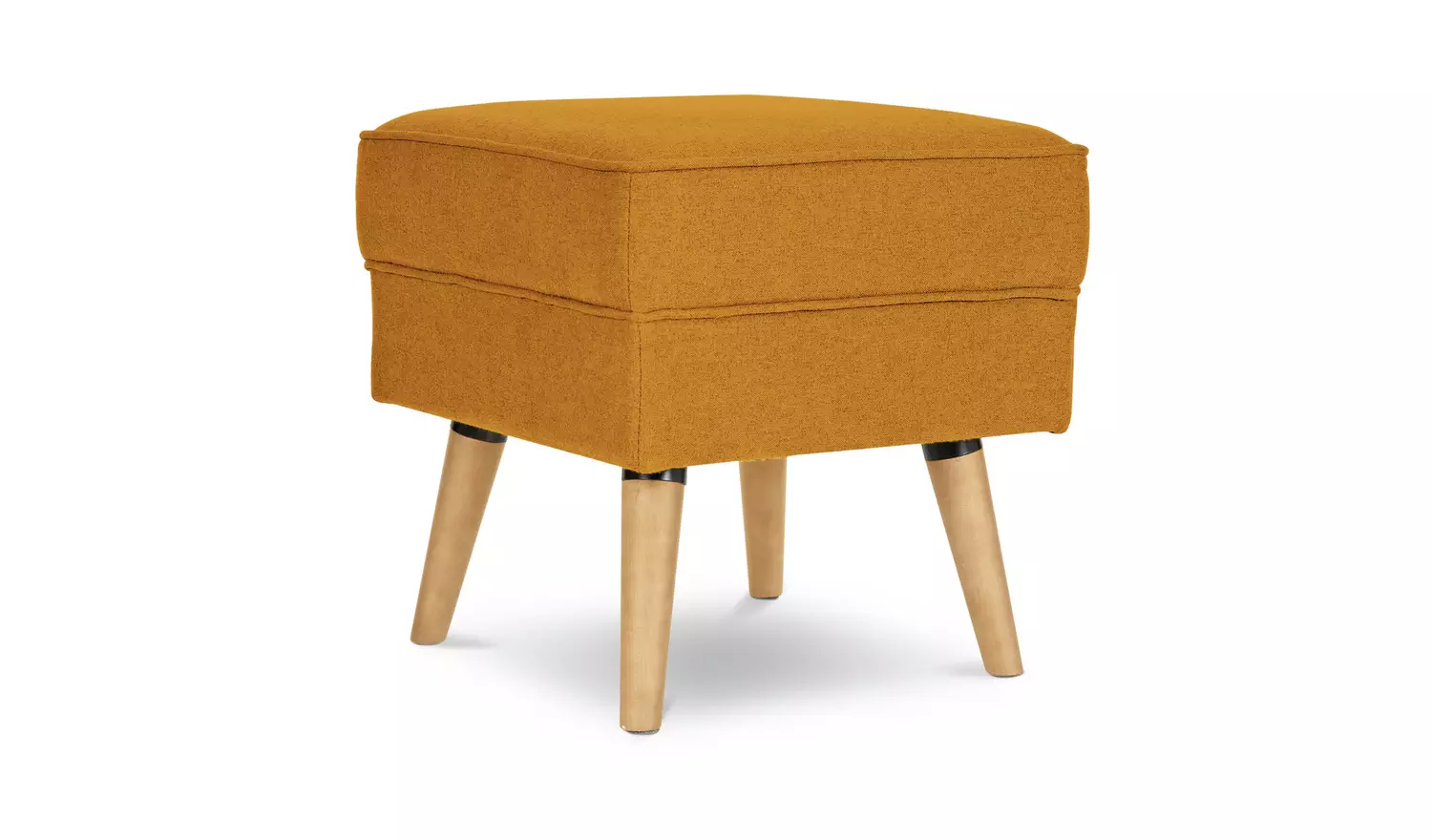 Habitat Callie Fabric Footstool - Yellow